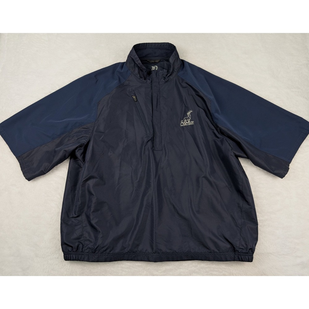 Zero Restriction Performance Windbreaker Mens XL‎ Short Sleeve Pullover *Logo